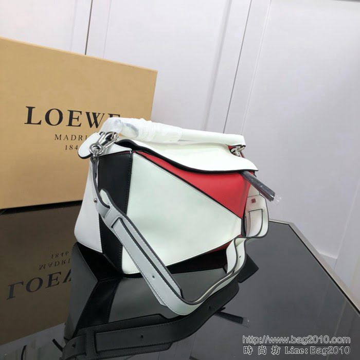 LOEWE羅意威 拼色熱銷款 puzzle bag 可折疊 牛皮手提肩背包 大小號 L0153  jdl1243